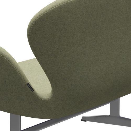 [product_category]-Fritz Hansen Swan Sofa 2 Seater, Silver Grey/Divina Md Soft Green-Fritz Hansen-3321-DMD913-SGBASE-FRI-5