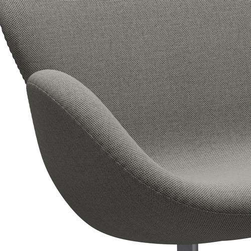 [product_category]-Fritz Hansen Swan Sofa 2 Seater, Silver Grey/Re Wool Grey White/Plain-Fritz Hansen-3321-REW128-SGBASE-FRI-7