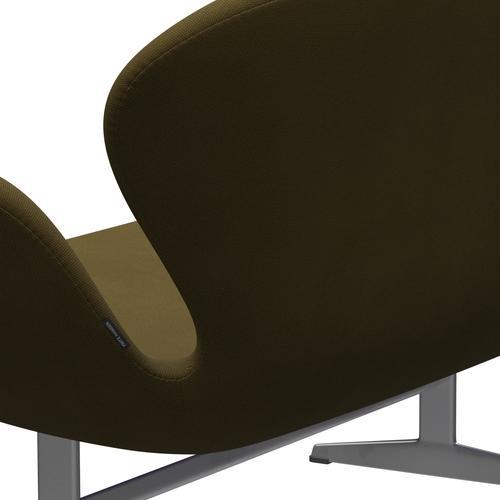 [product_category]-Fritz Hansen Swan Sofa 2 Seater, Silver Grey/Steelcut Army Green-Fritz Hansen-3321-STI985-SGBASE-FRI-5