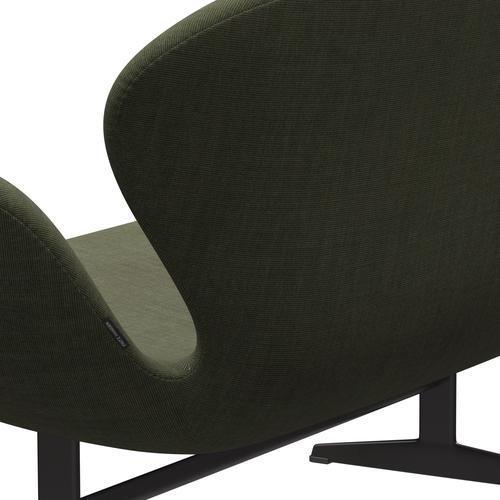 [product_category]-Fritz Hansen Swan Sofa 2 Seater, Warm Graphite/Canvas Moss Green-Fritz Hansen-3321-CA0926-WGBASE-FRI-5