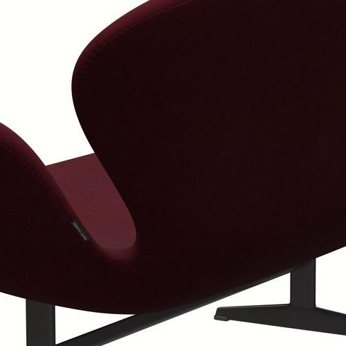 [product_category]-Fritz Hansen Swan Sofa 2 Seater, Warm Graphite/Divina Aubergine (671)-Fritz Hansen-3321-DIV671-WGBASE-FRI-7