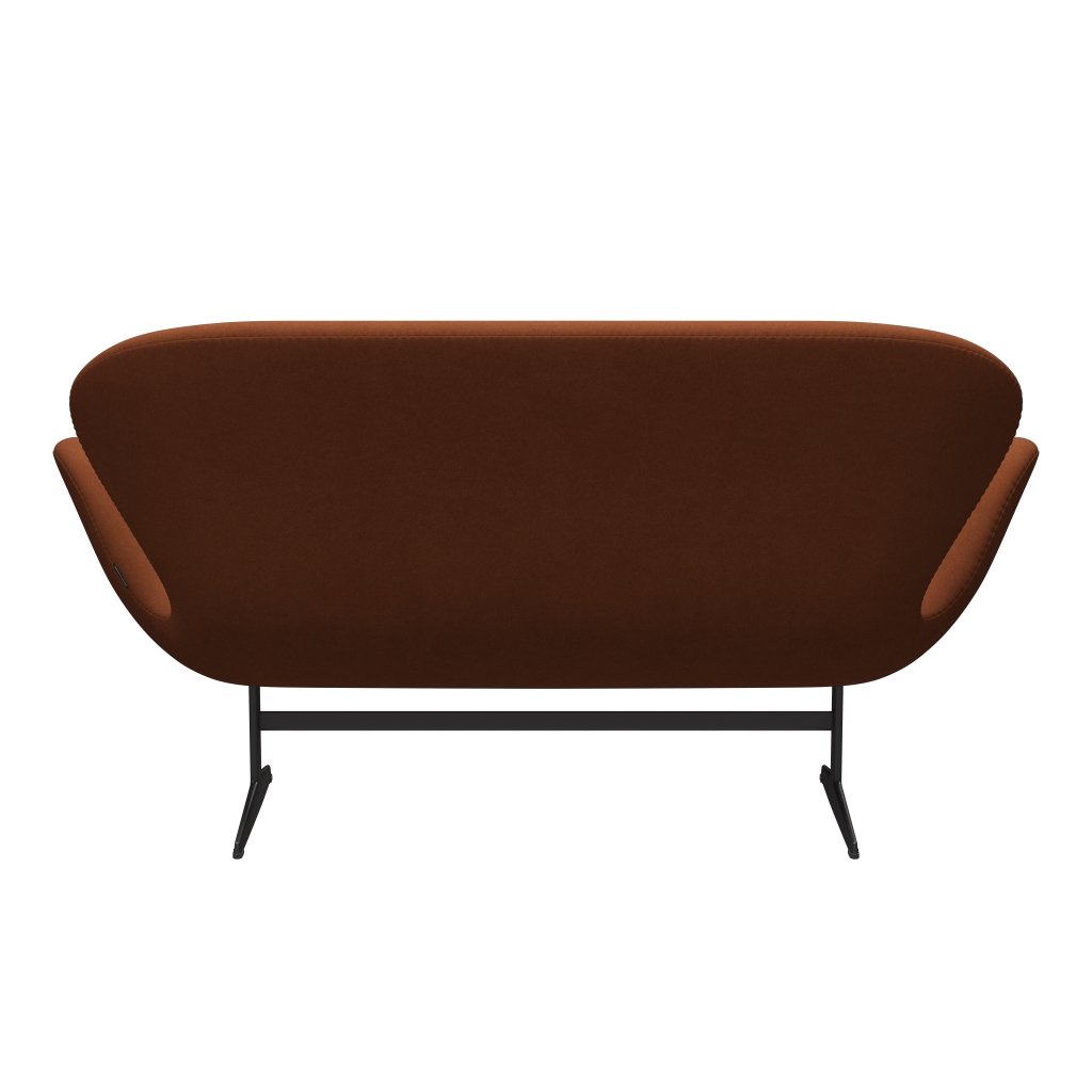 [product_category]-Fritz Hansen Swan Sofa 2 Seater, Warm Graphite/Divina Brown (346)-Fritz Hansen-3321-DIV346-WGBASE-FRI-4