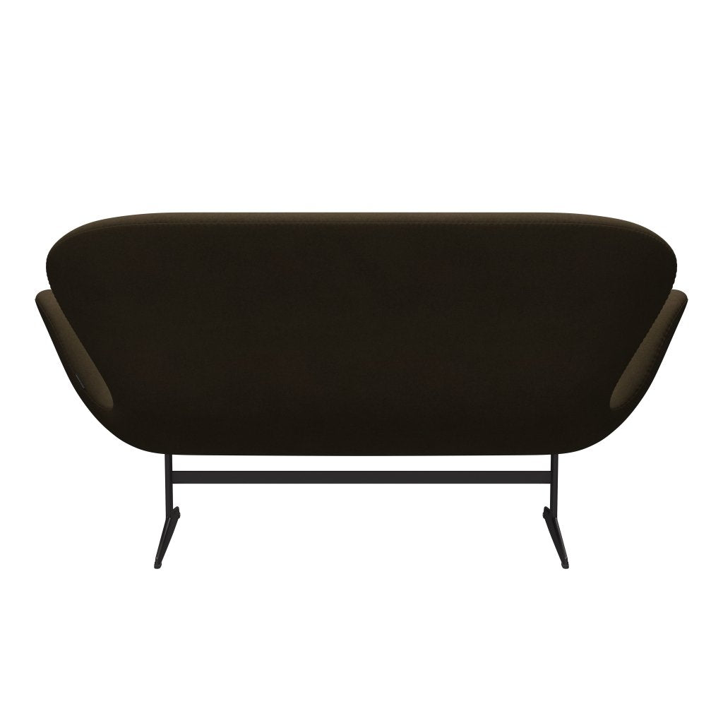 [product_category]-Fritz Hansen Swan Sofa 2 Seater, Warm Graphite/Divina Brown (984)-Fritz Hansen-3321-DIV984-WGBASE-FRI-4