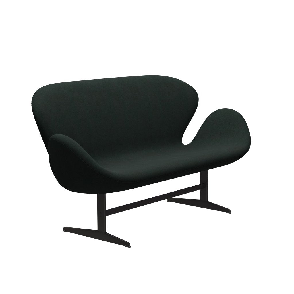 [product_category]-Fritz Hansen Swan Sofa 2 Seater, Warm Graphite/Divina Charcoal-Fritz Hansen-3321-DIV181-WGBASE-FRI-2