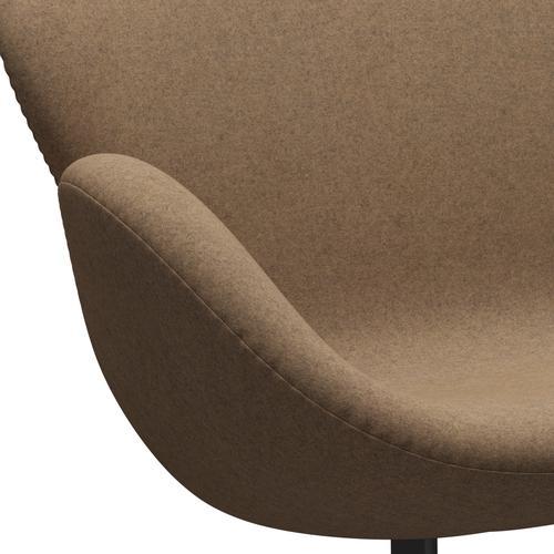 [product_category]-Fritz Hansen Swan Sofa 2 Seater, Warm Graphite/Divina Md Café Latte-Fritz Hansen-3321-DMD453-WGBASE-FRI-7