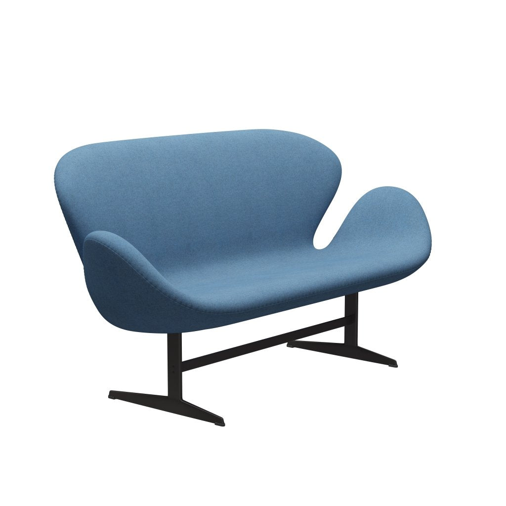 [product_category]-Fritz Hansen Swan Sofa 2 Seater, Warm Graphite/Divina Melange Light Blue-Fritz Hansen-3321-DIM731-WGBASE-FRI-2