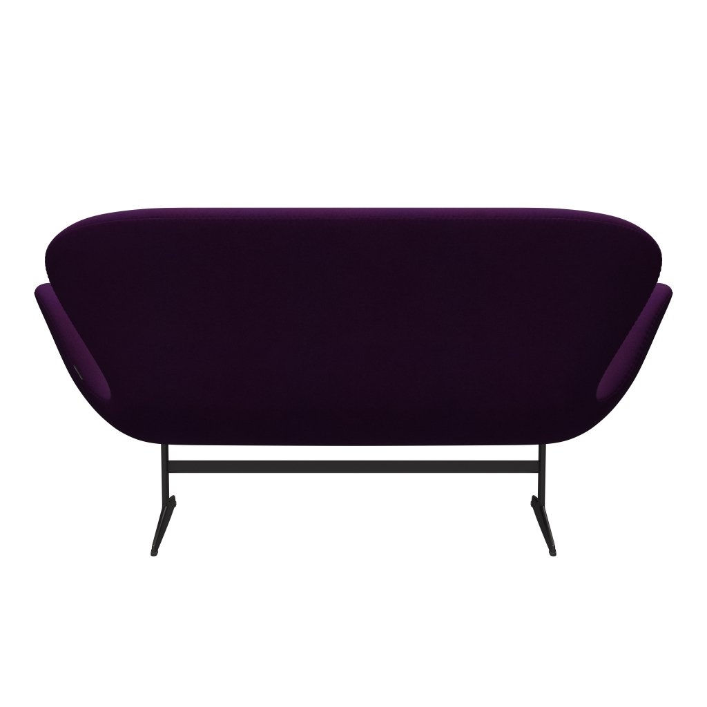 [product_category]-Fritz Hansen Swan Sofa 2 Seater, Warm Graphite/Divina Violet (696)-Fritz Hansen-3321-DIV696-WGBASE-FRI-4