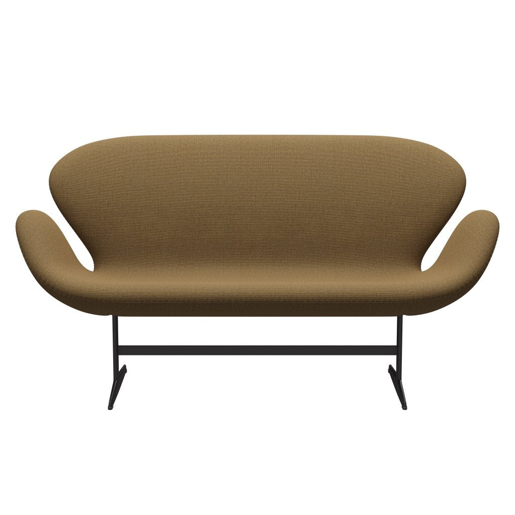 Fritz Hansen Swan Sofa 2-Sitzer, Warm Graphite/Re Wool Mustard/Natural