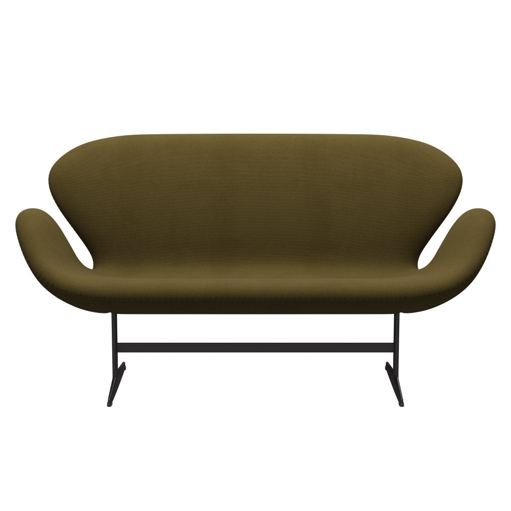 Fritz Hansen Swan Sofa 2-Sitzer, Warm Graphite/Steelcut Army Green