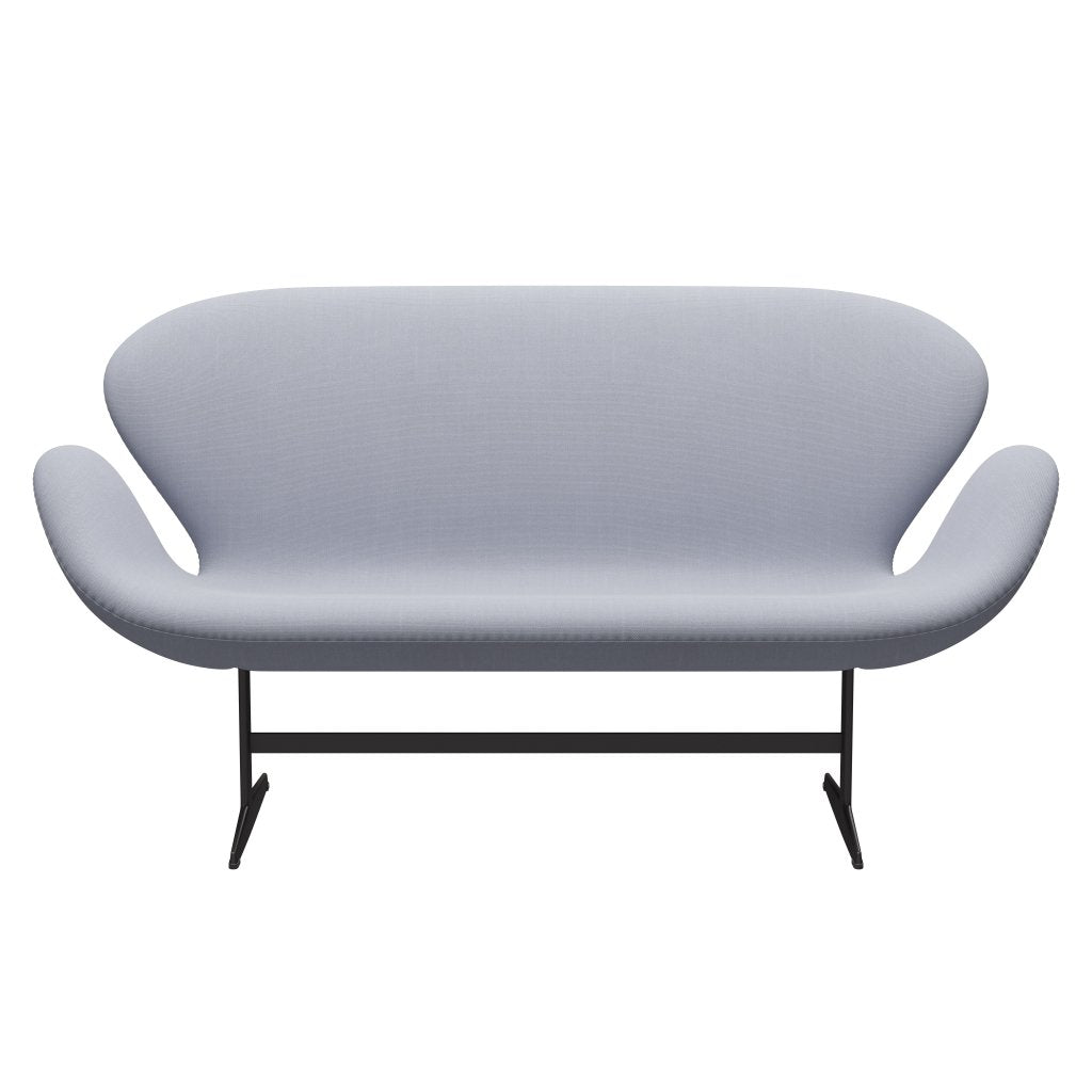 Fritz Hansen Swan Sofa 2-Sitzer, Warm Graphit/Stahlschnitt Mausgrau