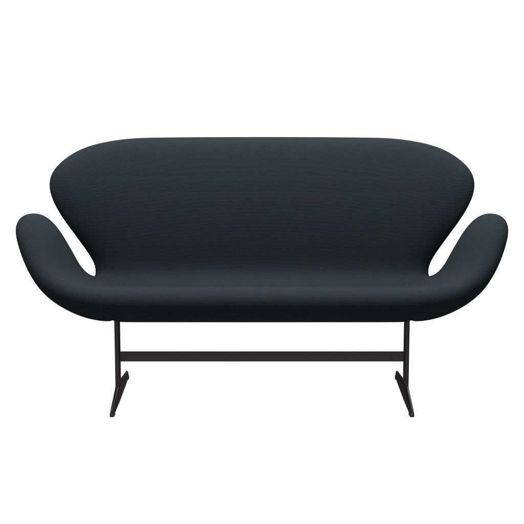 Fritz Hansen Swan Sofa 2-Sitzer, Warm Graphite/Steelcut Trio Black