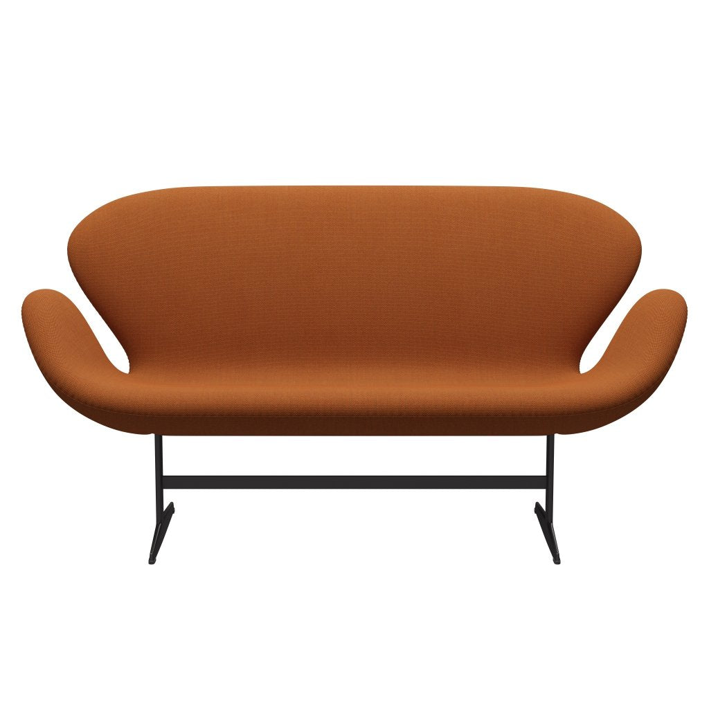 Fritz Hansen Swan Sofa 2-Sitzer, Warm Graphite/Steelcut Trio Burnt Orange