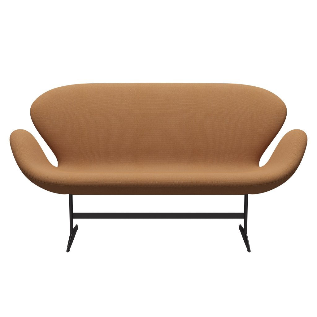 Fritz Hansen Swan Sofa 2-Sitzer, Warm Graphite/Steelcut Trio Camel