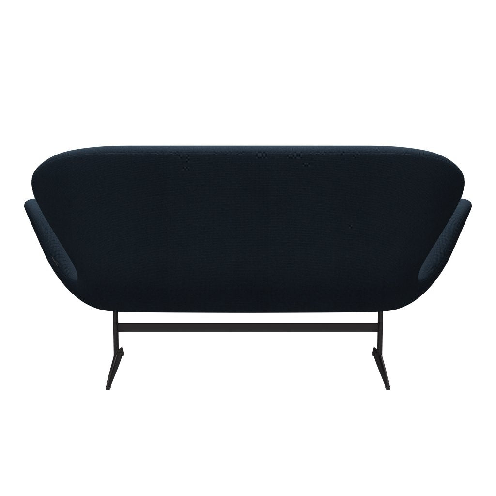 Fritz Hansen Swan Sofa 2-Sitzer, Warm Graphite/Steelcut Trio Dark Dust Blue