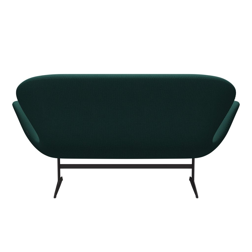 Fritz Hansen Swan Sofa 2-Sitzer, Warm Graphite/Steelcut Trio Dark Green