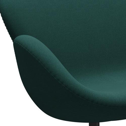 Fritz Hansen Swan Sofa 2-Sitzer, Warm Graphite/Steelcut Trio Dark Green