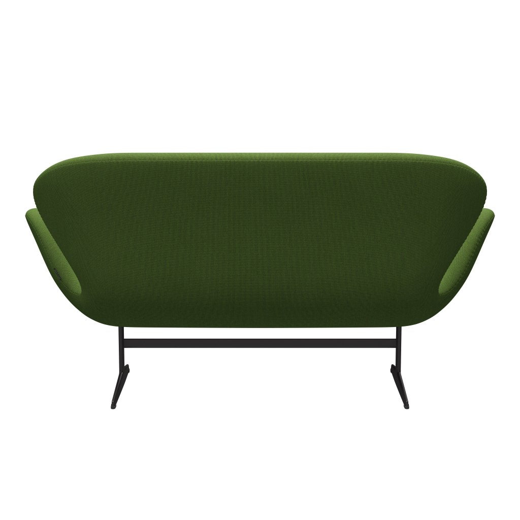 Fritz Hansen Swan Sofa 2-Sitzer, Warm Graphite/Steelcut Trio Grasgrün