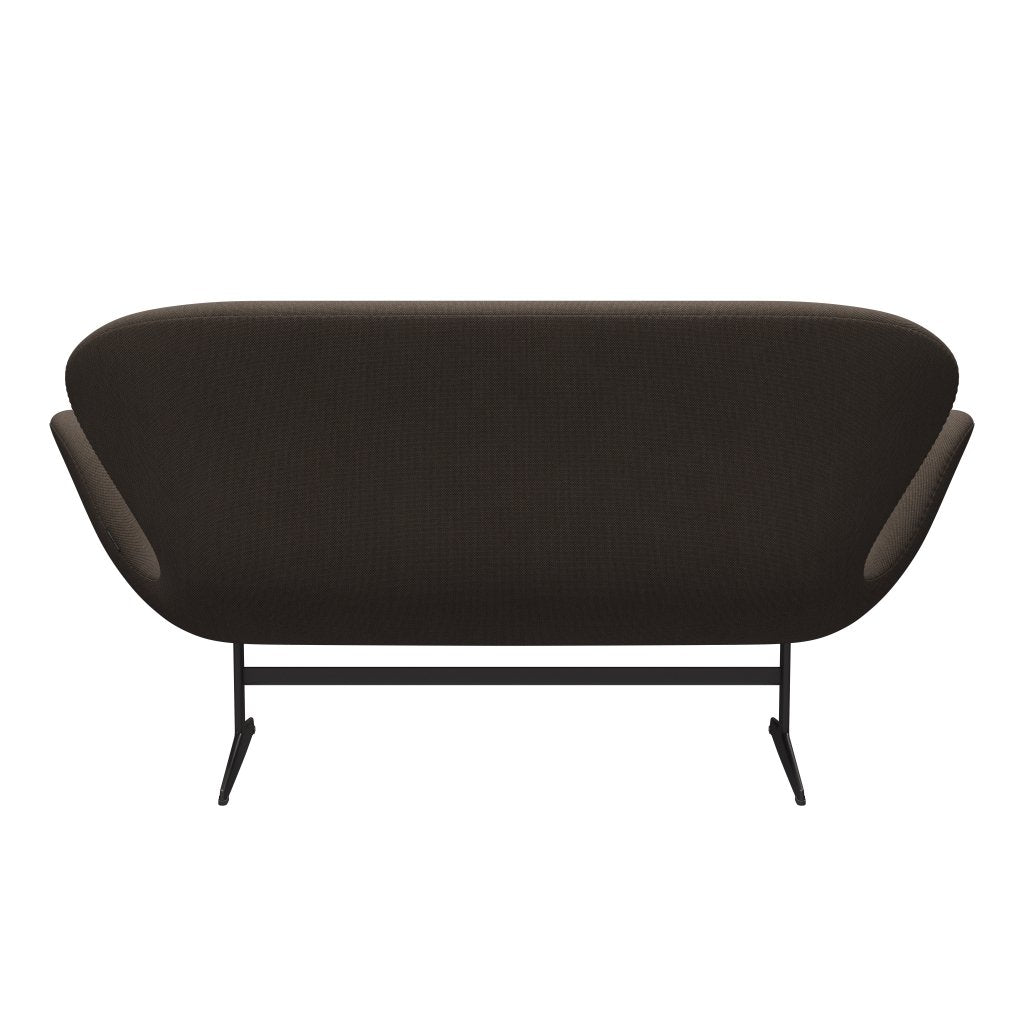 Fritz Hansen Swan Sofa 2-Sitzer, Warm Graphite/Steelcut Trio Grau/Braun