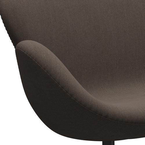 Fritz Hansen Swan Sofa 2-Sitzer, Warm Graphite/Steelcut Trio Grau/Braun