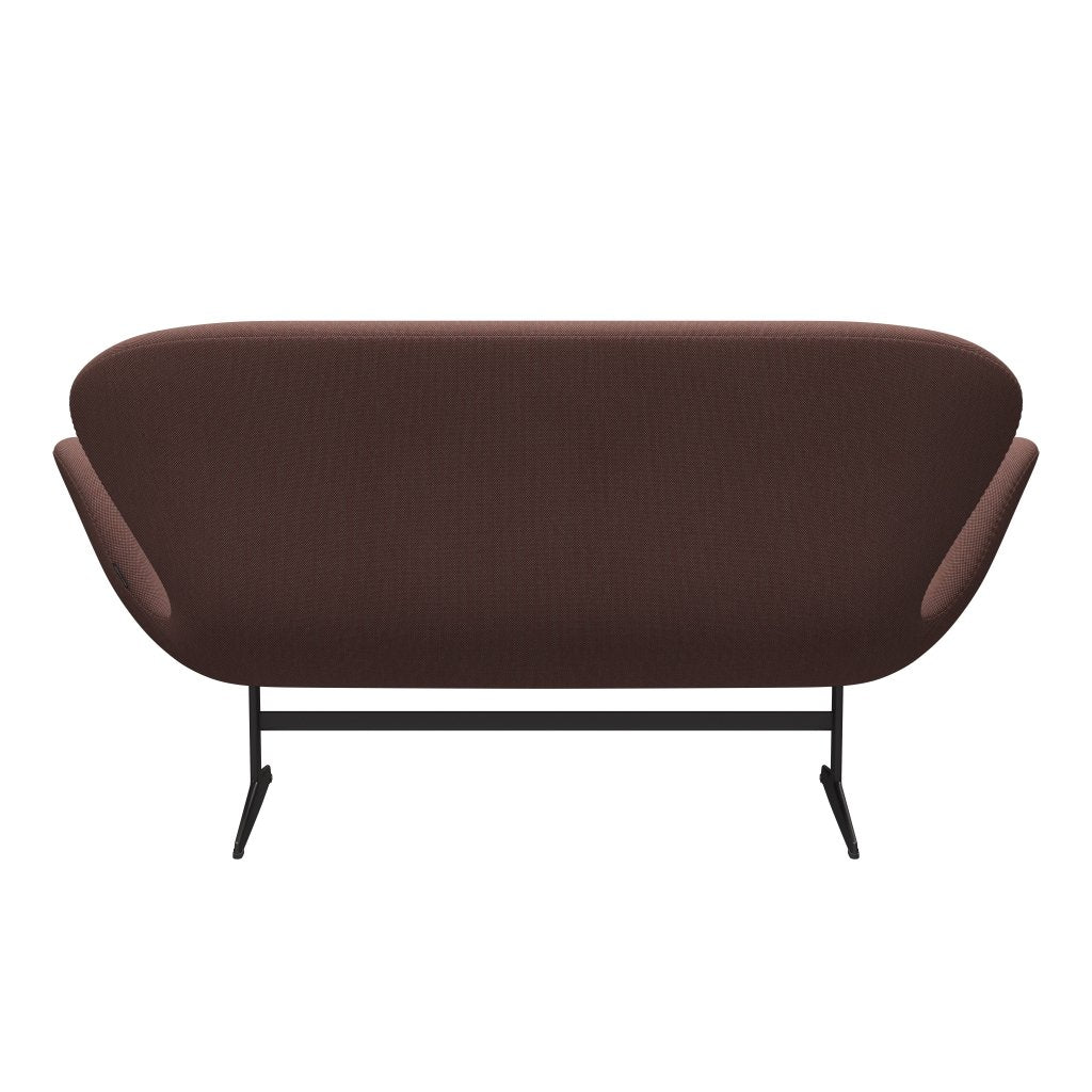 Fritz Hansen Swan Sofa 2-Sitzer, Warm Graphite/Steelcut Trio Hellbraun & Rot/Grün