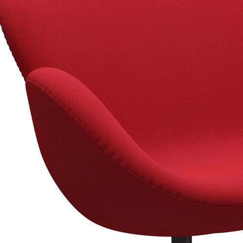 Fritz Hansen Swan Sofa 2-Sitzer, Warm Graphite/Steelcut Trio Light Red