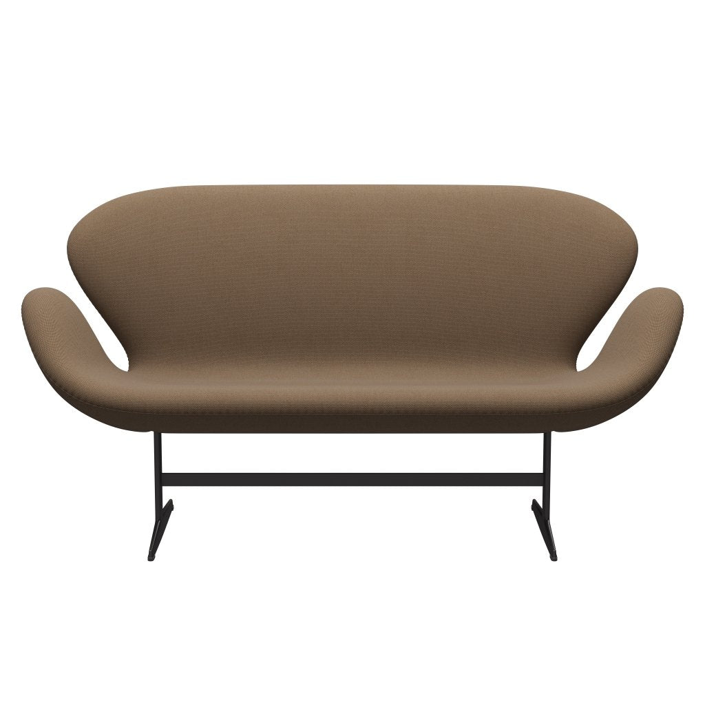 Fritz Hansen Swan Sofa 2-Sitzer, Warm Graphite/Steelcut Trio Military Green