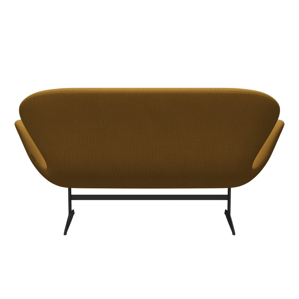 Fritz Hansen Swan Sofa 2-Sitzer, Warm Graphite/Steelcut Trio Mustard Dark