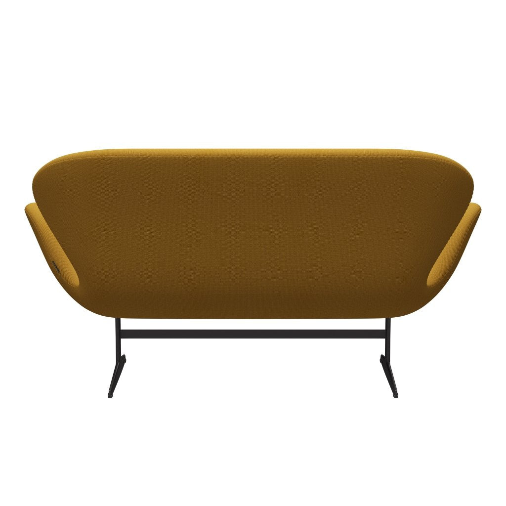 Fritz Hansen Swan Sofa 2-Sitzer, Warm Graphite/Steelcut Trio Mustard