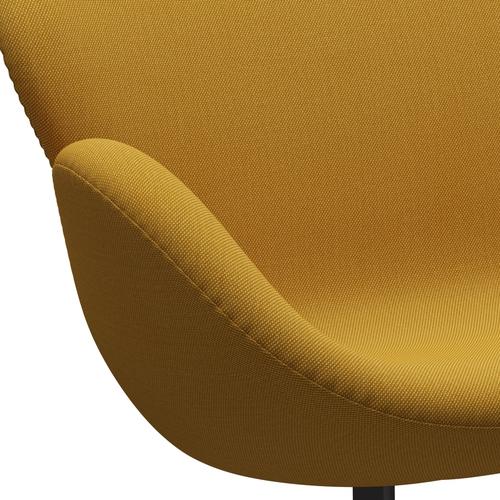 Fritz Hansen Swan Sofa 2-Sitzer, Warm Graphite/Steelcut Trio Mustard