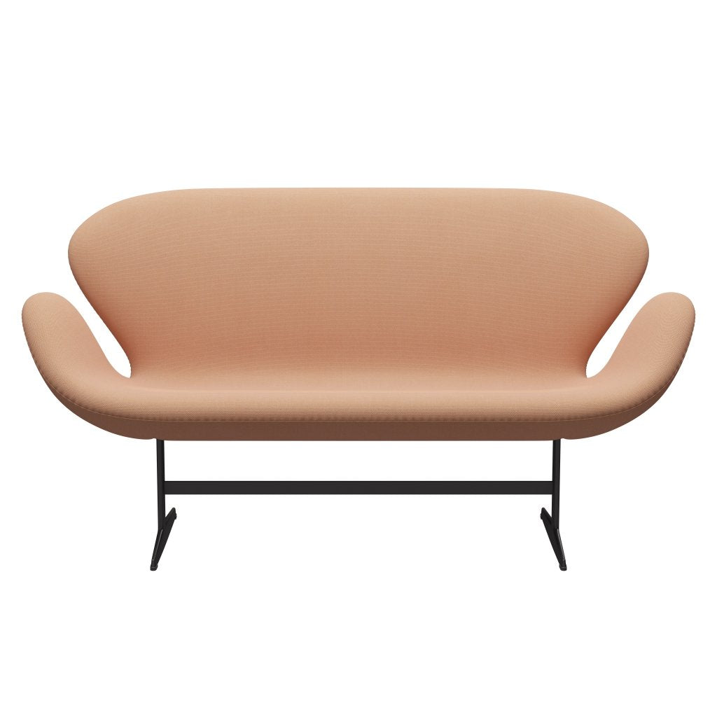 Fritz Hansen Swan Sofa 2-Sitzer, Warm Graphit/Stahlschnitt Trio Nude