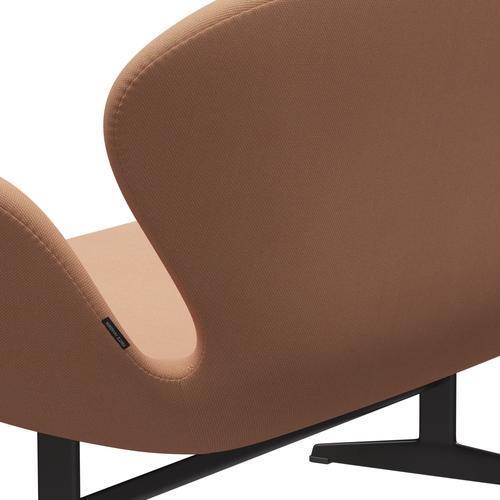 Fritz Hansen Swan Sofa 2-Sitzer, Warm Graphit/Stahlschnitt Trio Nude