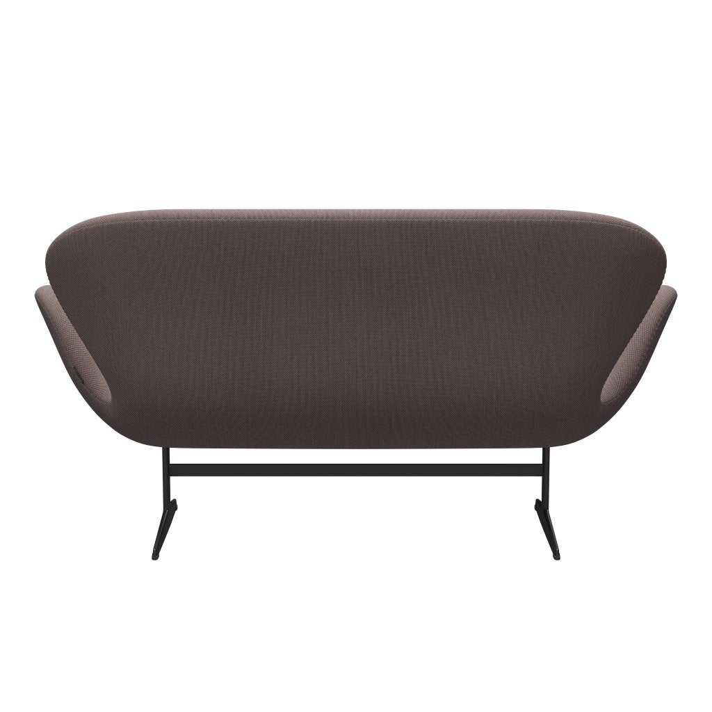 Fritz Hansen Swan Sofa 2-Sitzer, Warm Graphite/Steelcut Trio Orange/Hell Grau/Schwarz