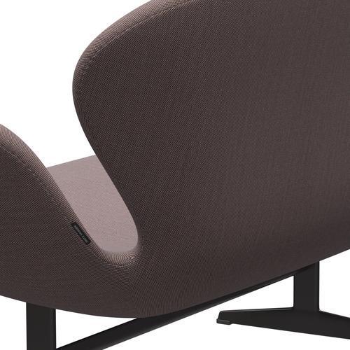 Fritz Hansen Swan Sofa 2-Sitzer, Warm Graphite/Steelcut Trio Orange/Hell Grau/Schwarz