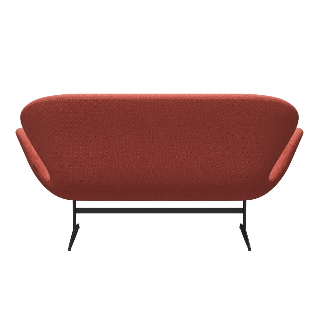 Fritz Hansen Swan Sofa 2-Sitzer, Warm Graphite/Steelcut Trio Pink/Orange