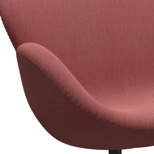 Fritz Hansen Swan Sofa 2-Sitzer, Warm Graphite/Steelcut Trio Pink/Rot/Schwarz