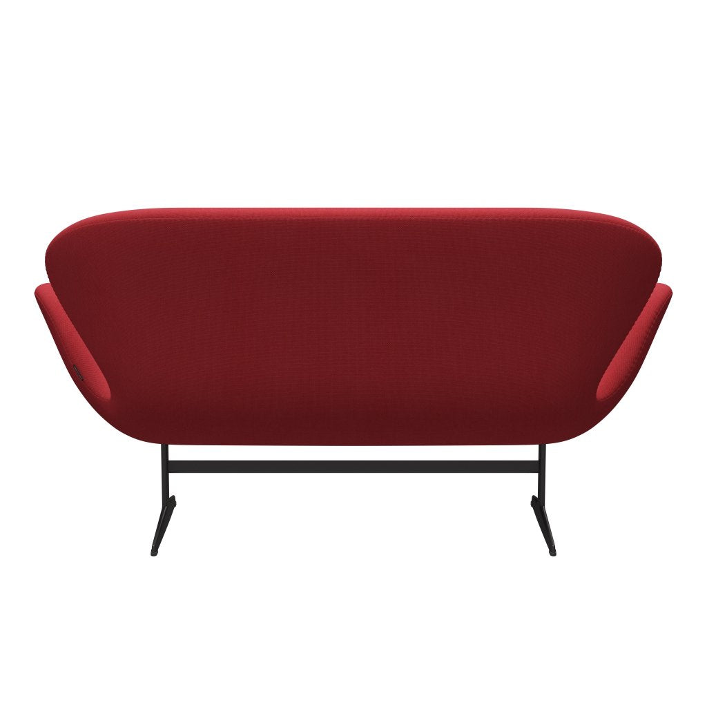 Fritz Hansen Swan Sofa 2-Sitzer, Warm Graphite/Steelcut Trio Red