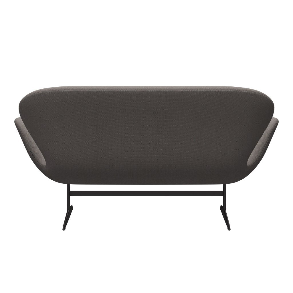 Fritz Hansen Swan Sofa 2-Sitzer, Warm Graphite/Stahlschnitt Trio Sand Dark