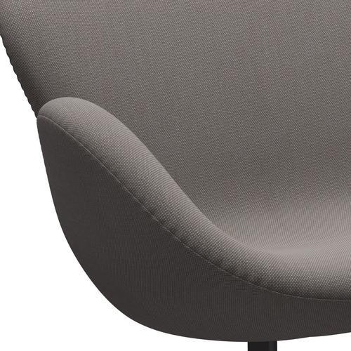 Fritz Hansen Swan Sofa 2-Sitzer, Warm Graphite/Stahlschnitt Trio Sand Dark