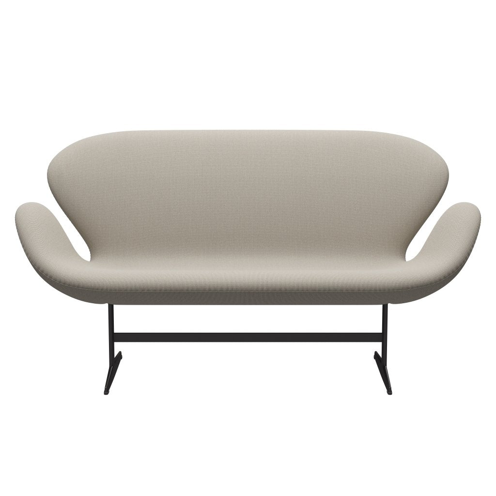 Fritz Hansen Swan Sofa 2-Sitzer, Warm Graphite/Stahlschnitt Trio Sand