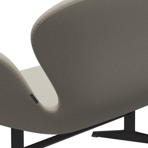 Fritz Hansen Swan Sofa 2-Sitzer, Warm Graphite/Stahlschnitt Trio Sand