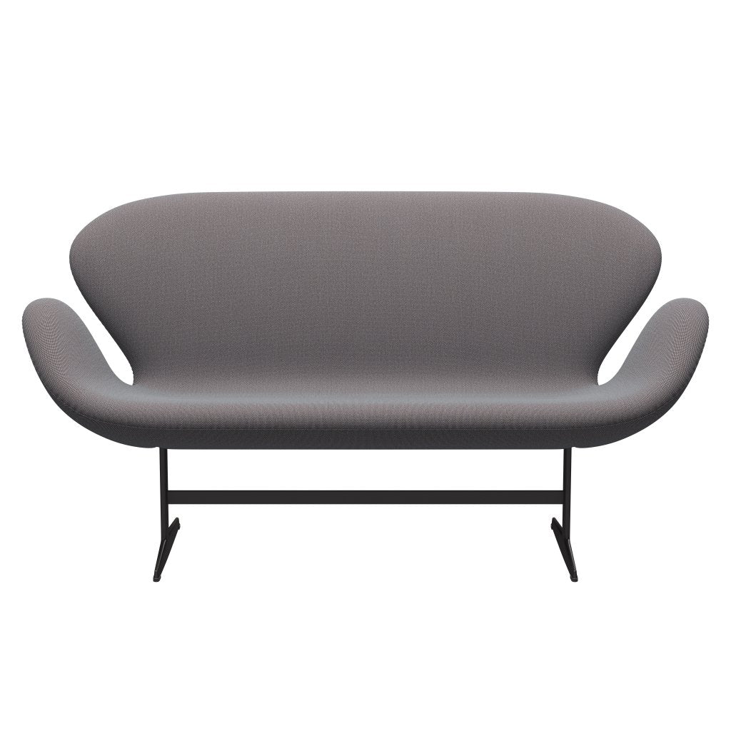 Fritz Hansen Swan Sofa 2-Sitzer, Warm Graphite/Steelcut Trio Soft Blue/Brown/Black