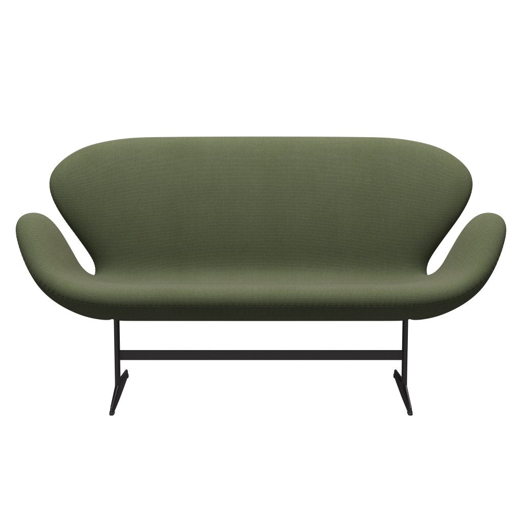 Fritz Hansen Swan Sofa 2-Sitzer, Warm Graphite/Steelcut Trio Soft Green