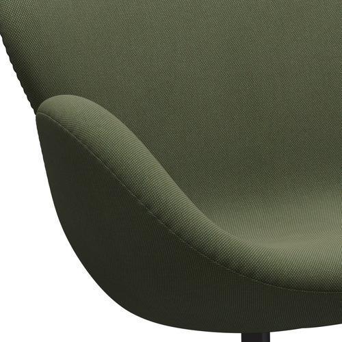 Fritz Hansen Swan Sofa 2-Sitzer, Warm Graphite/Steelcut Trio Soft Green