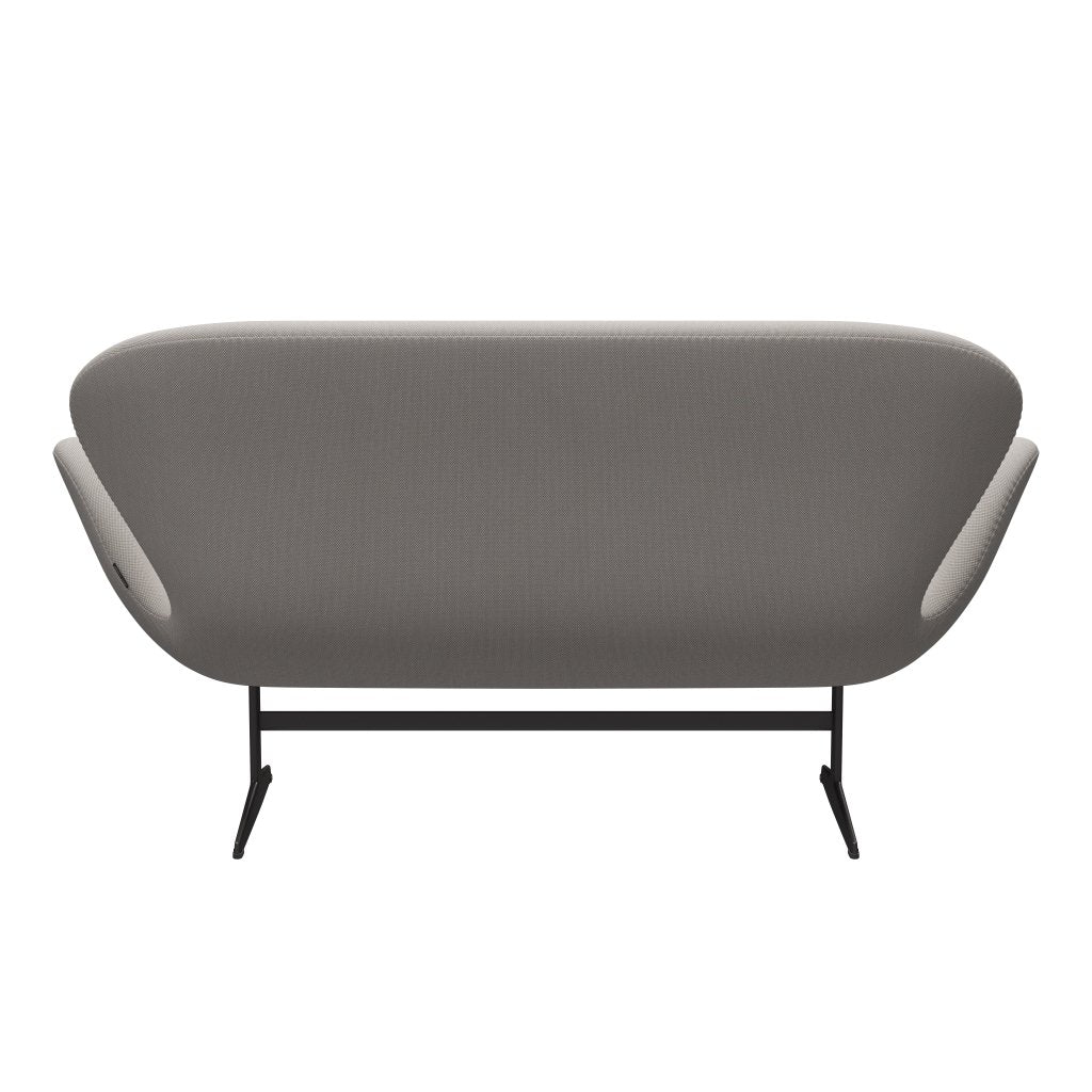 Fritz Hansen Swan Sofa 2-Sitzer, Warm Graphite/Steelcut Trio Weiß & Grau