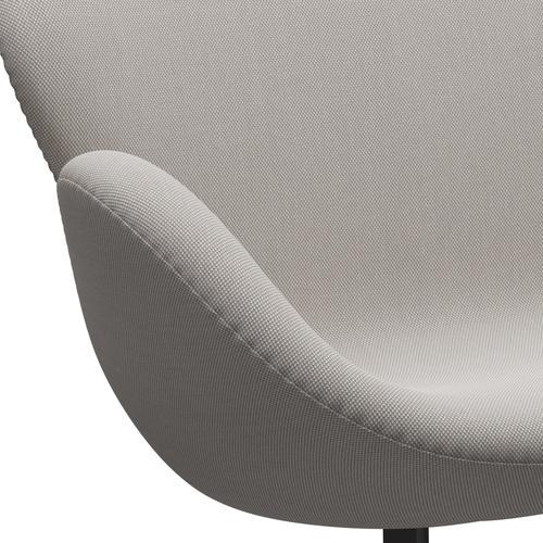 Fritz Hansen Swan Sofa 2-Sitzer, Warm Graphite/Steelcut Trio Weiß & Grau