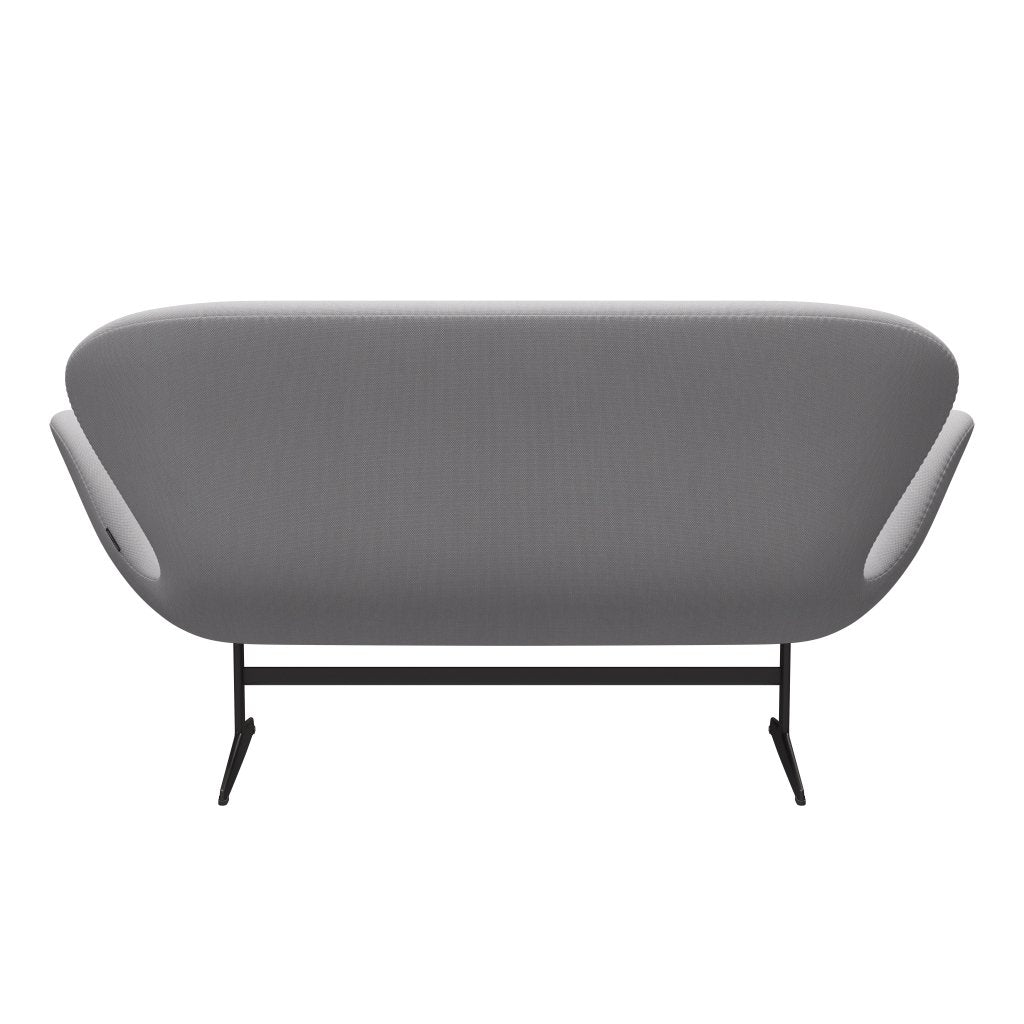 Fritz Hansen Swan Sofa 2-Sitzer, Warm Graphite/Steelcut Trio Weiß & Hellgrau