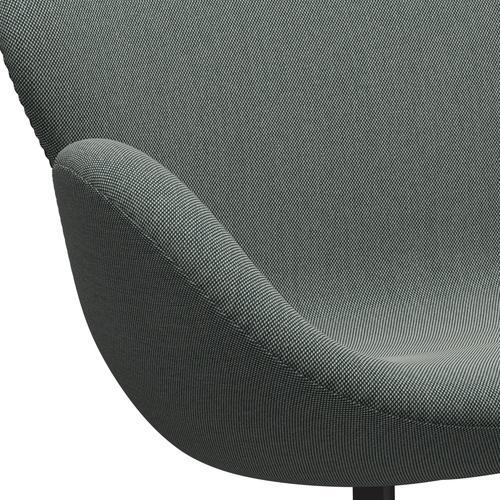 Fritz Hansen Swan Sofa 2-Sitzer, Warm Graphite/Steelcut Trio Weiß/Dunkelgrün