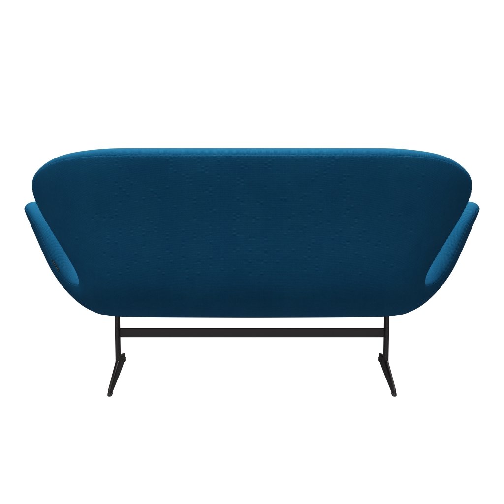 Fritz Hansen Swan Sofa 2-Sitzer, Warm Graphite/Steelcut Türkis/Ozean