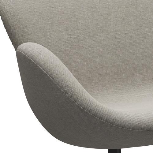 Fritz Hansen Swan Sofa 2-Sitzer, Warmes Graphit/Sunniva Beige