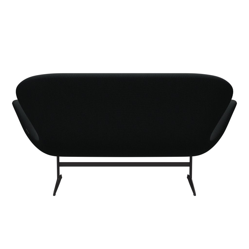 Fritz Hansen Swan Sofa 2-Sitzer, Warm Graphit/Sunniva Schwarz (193)